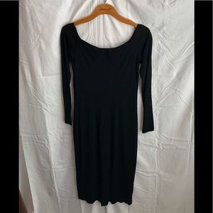 Long sleeve black dress